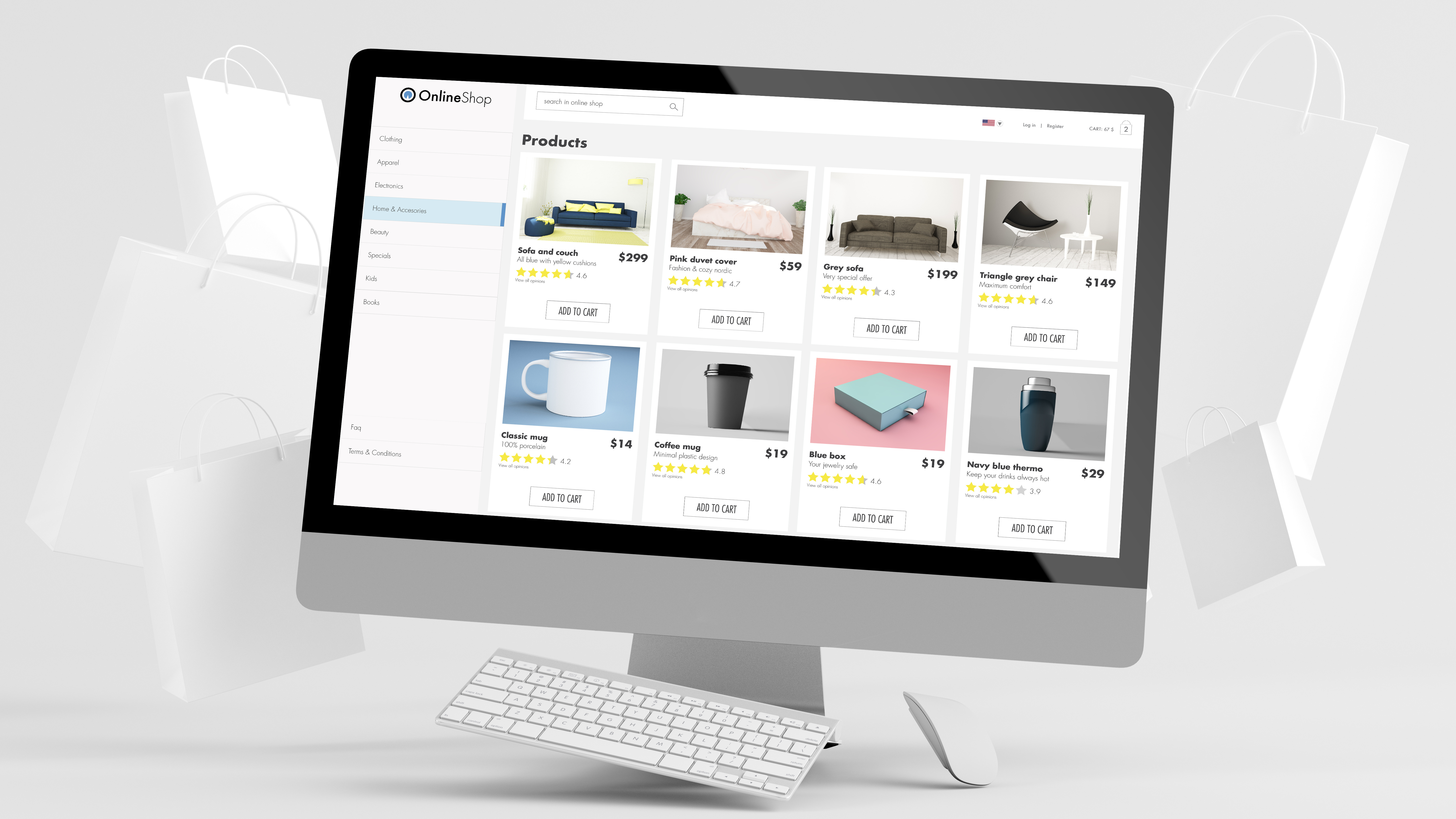 Modern retail point of sale system